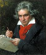 Joseph Karl Stieler Portrait Ludwig van Beethoven when composing the Missa Solemnis china oil painting artist